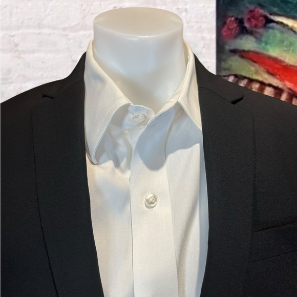 Helmet Lang 38S Mens Unstructured Black Wool Blazer Sport Coat Suit Jacket - Picture 2 of 16